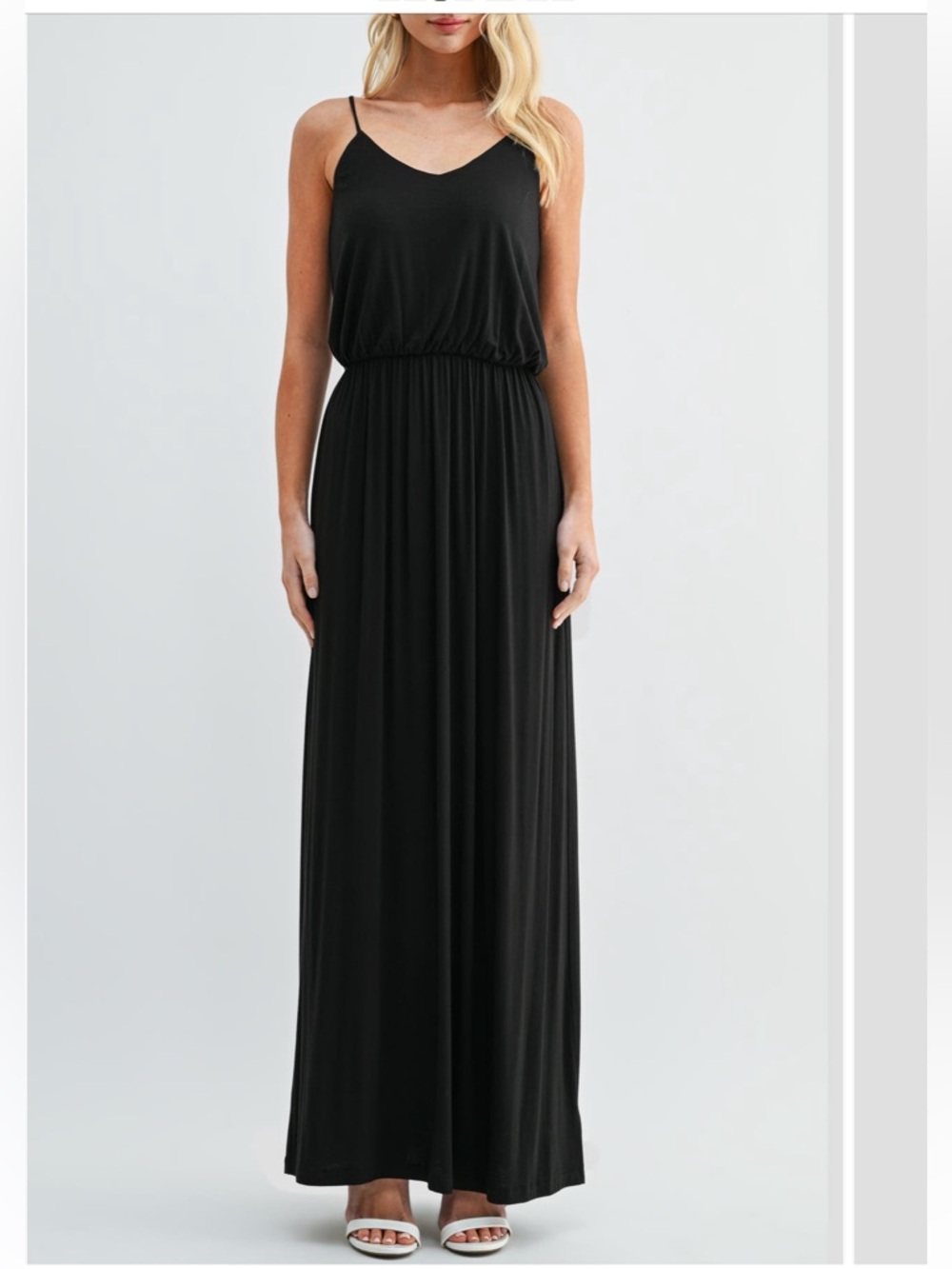 Lush Black Knit Maxi Dress XXL
